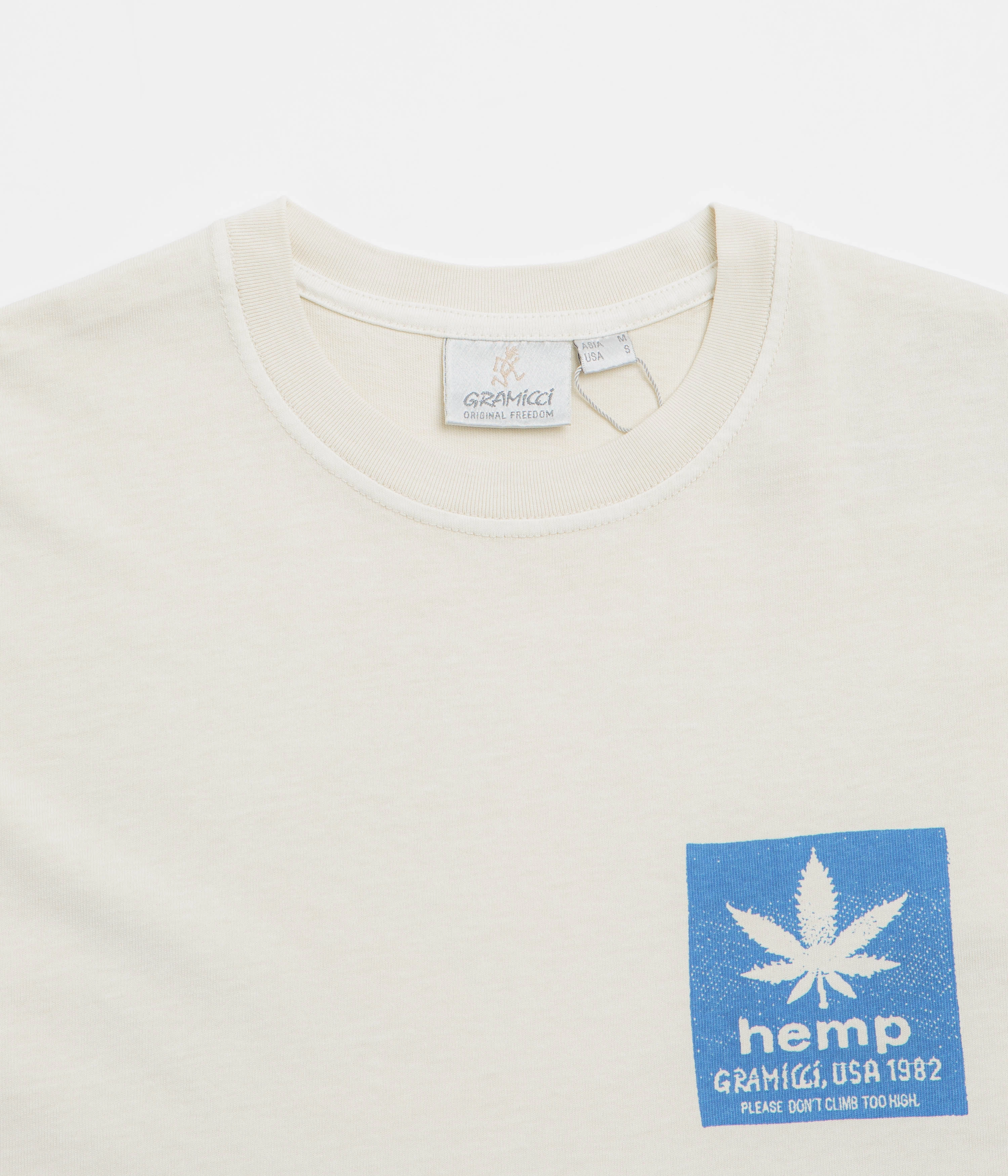 ruffle cabin venue Gramicci Hemp T-Shirt - Natural Pigment
