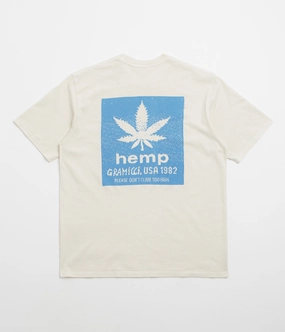 Affordable floral Gramicci Hemp T-Shirt - Natural Pigment
