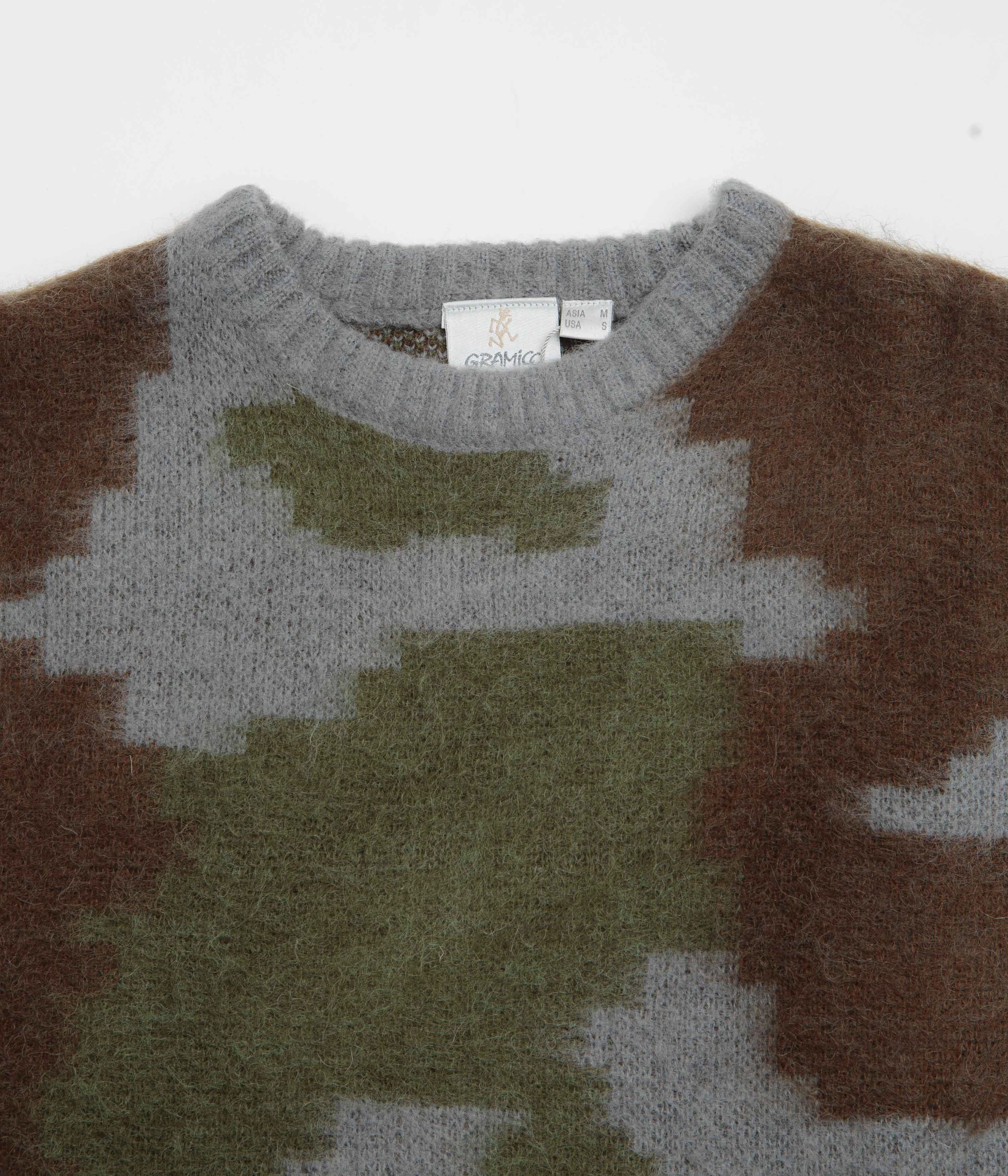 appropriate for sunny days Unisex Comfort Gramicci Mohair Crewneck Sweatshirt - Jungle Digi Camo