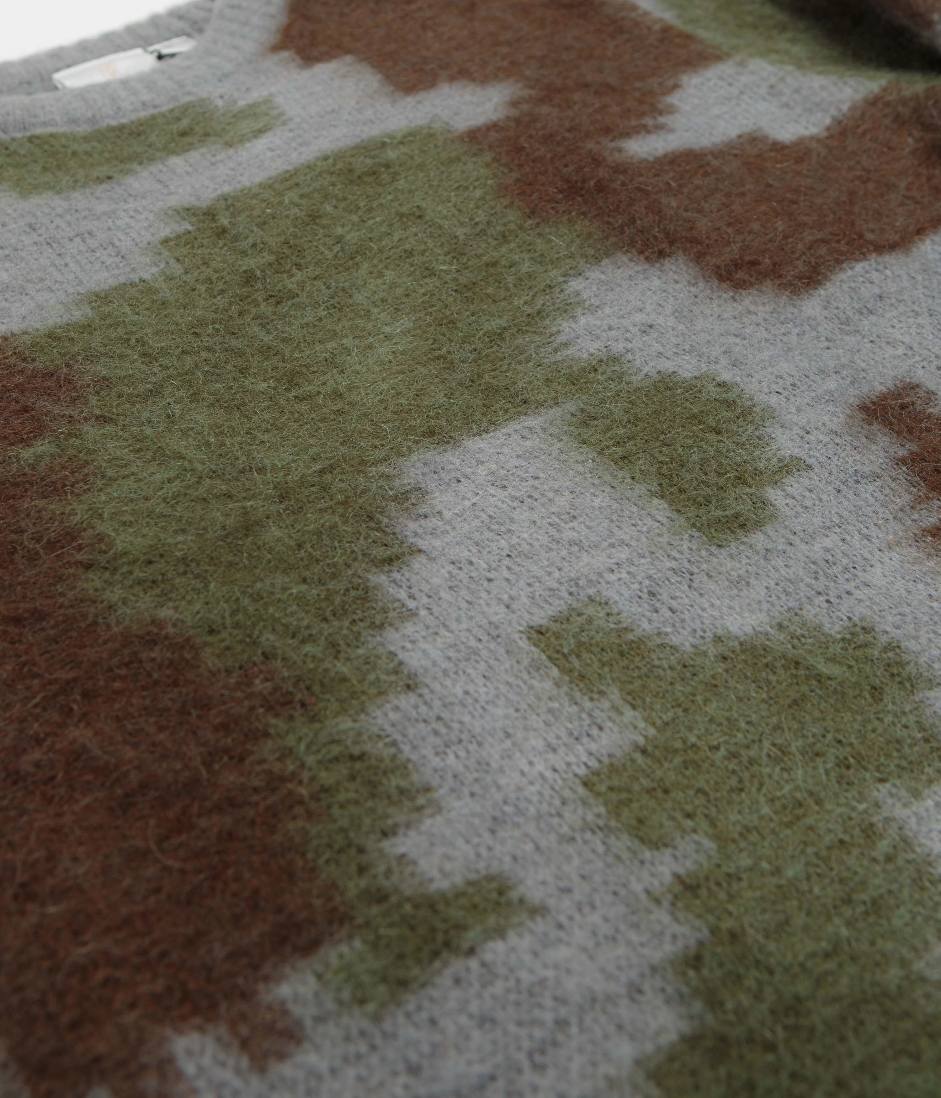 Classic Relaxed Gramicci Mohair Crewneck Sweatshirt - Jungle Digi Camo