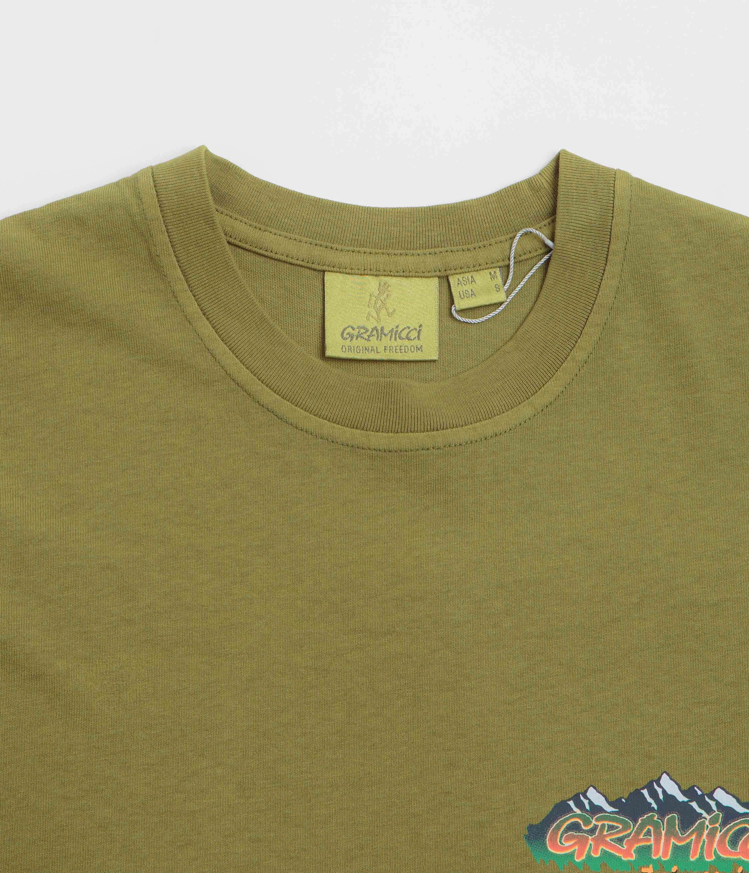 Gramicci Mountaineering T-Shirt - Pistachio Pigment hunting venue