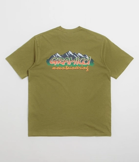 Gramicci Mountaineering T-Shirt - Pistachio Pigment skiing event bike venue