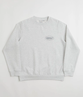 Casual Chic embroidery accents Gramicci Original Freedom Crewneck Sweatshirt - Heather Ash