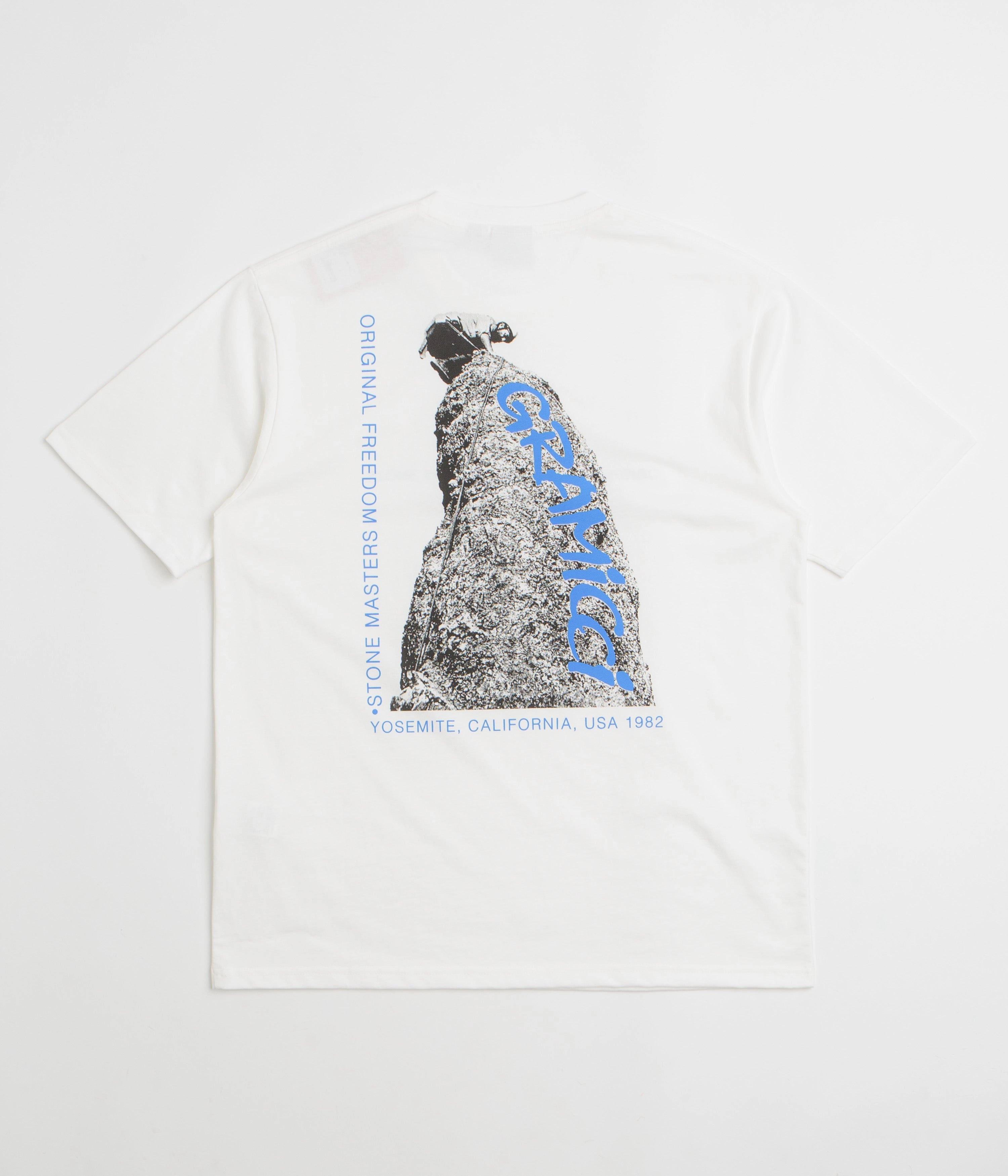 Suspenders billiards venue Gramicci Stonemasters Graphic T-Shirt - White