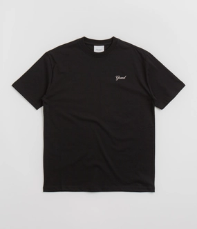 Grand Collection Script T-Shirt - Black / Black Bow Breathable Mesh Panels