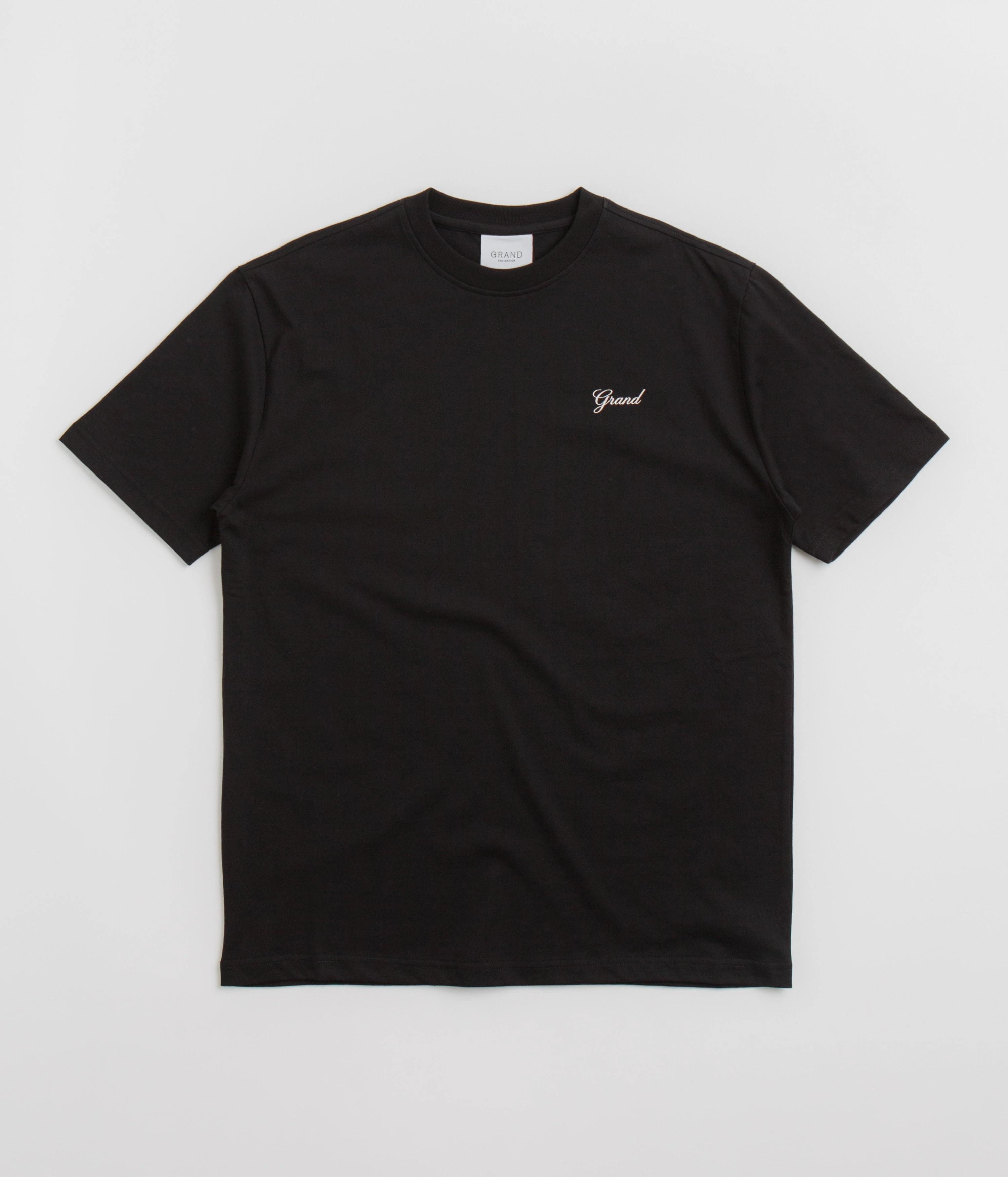 Grand Collection Script T-Shirt - Black / Black Bow Breathable Mesh Panels