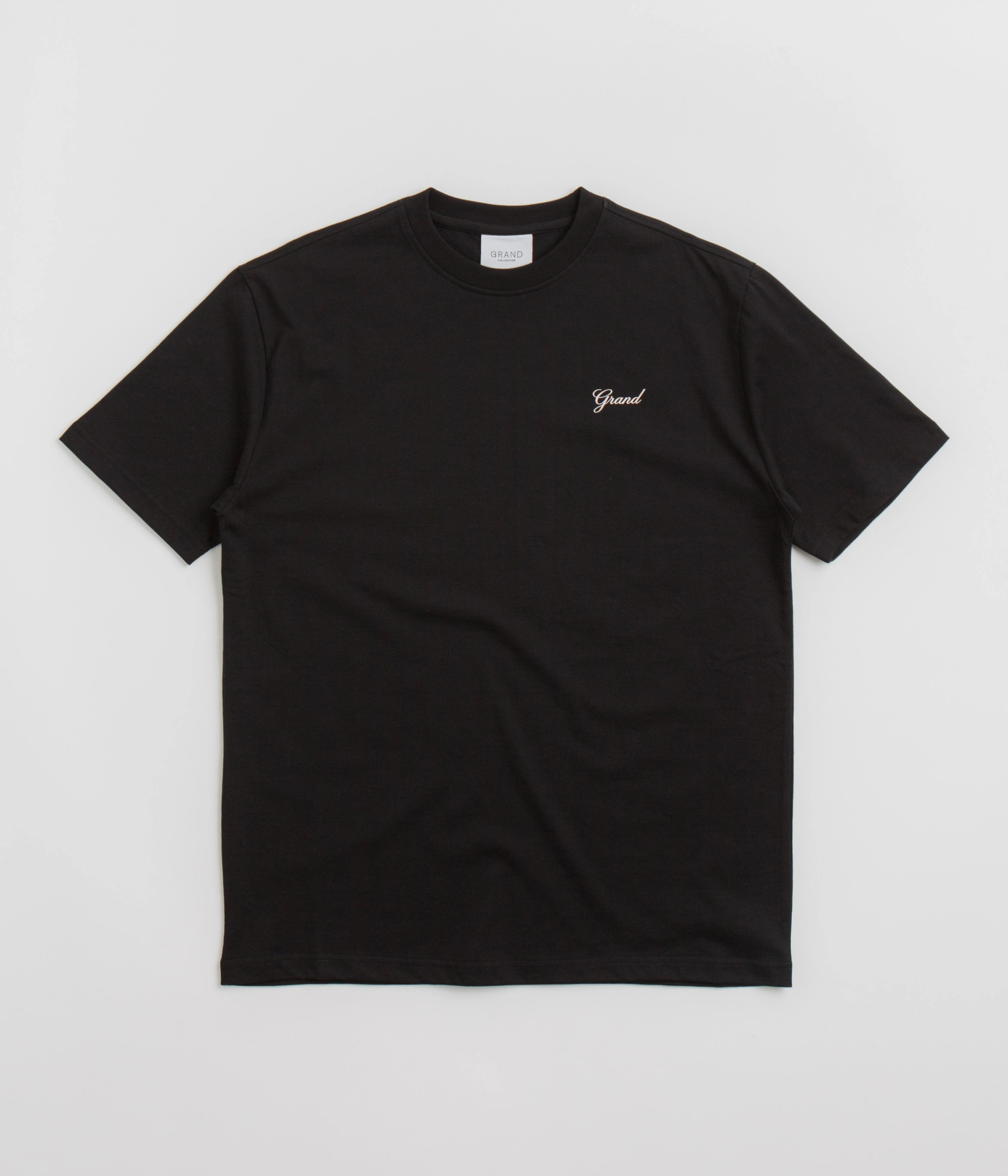 Grand Collection Script T-Shirt - Black / Black vintage Trendiness