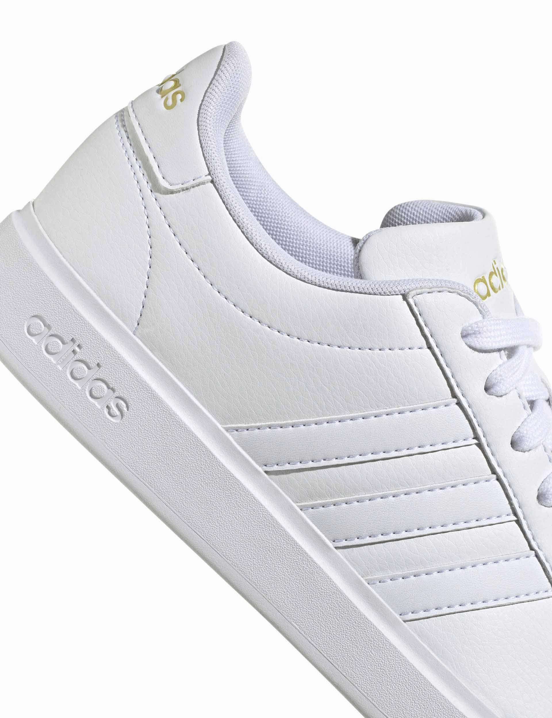 Grand Court 2.0 Shoes - Cloud White/Gold Metallic Breathe Comfort