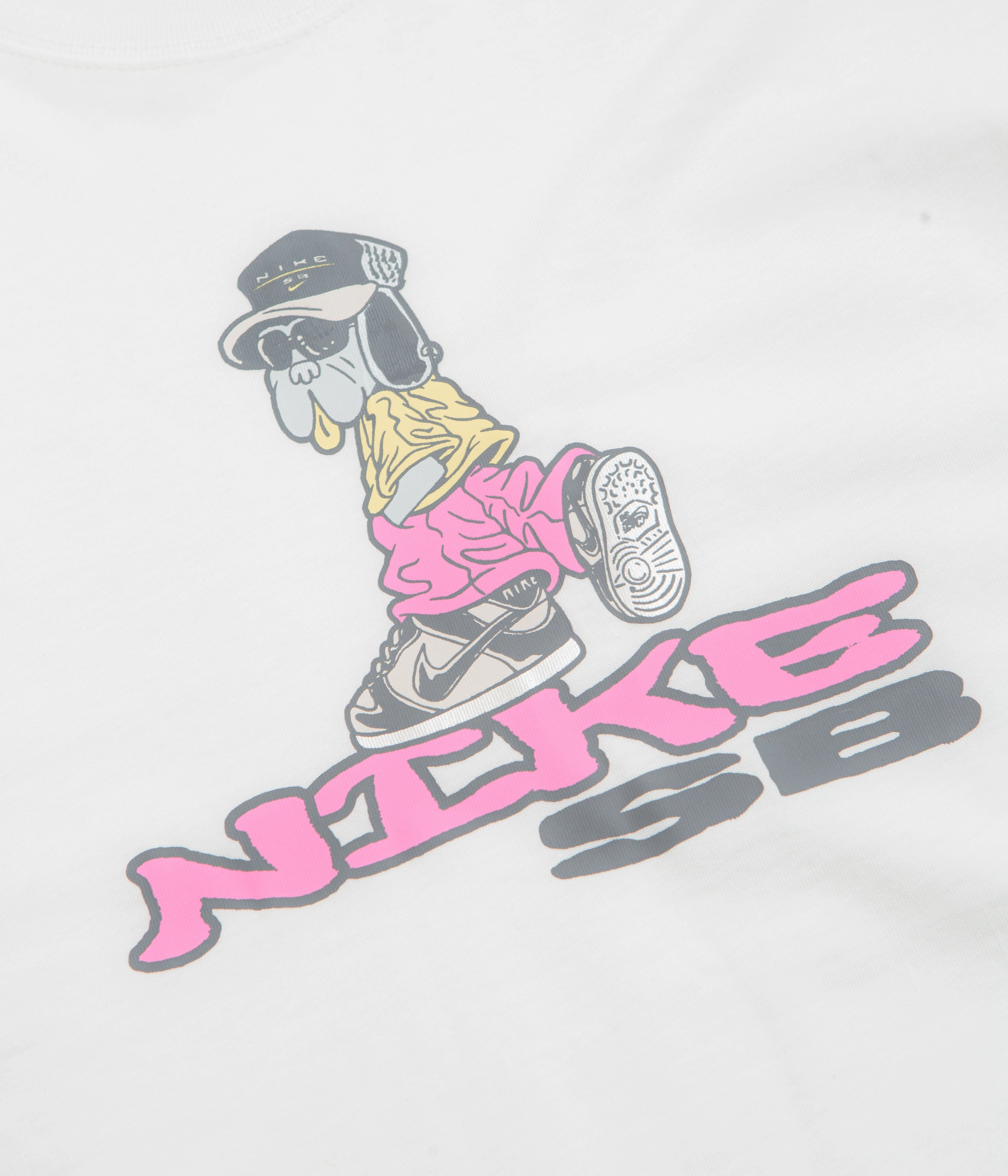 tie waist Affordable Nike SB Dunk Dog T-Shirt - White