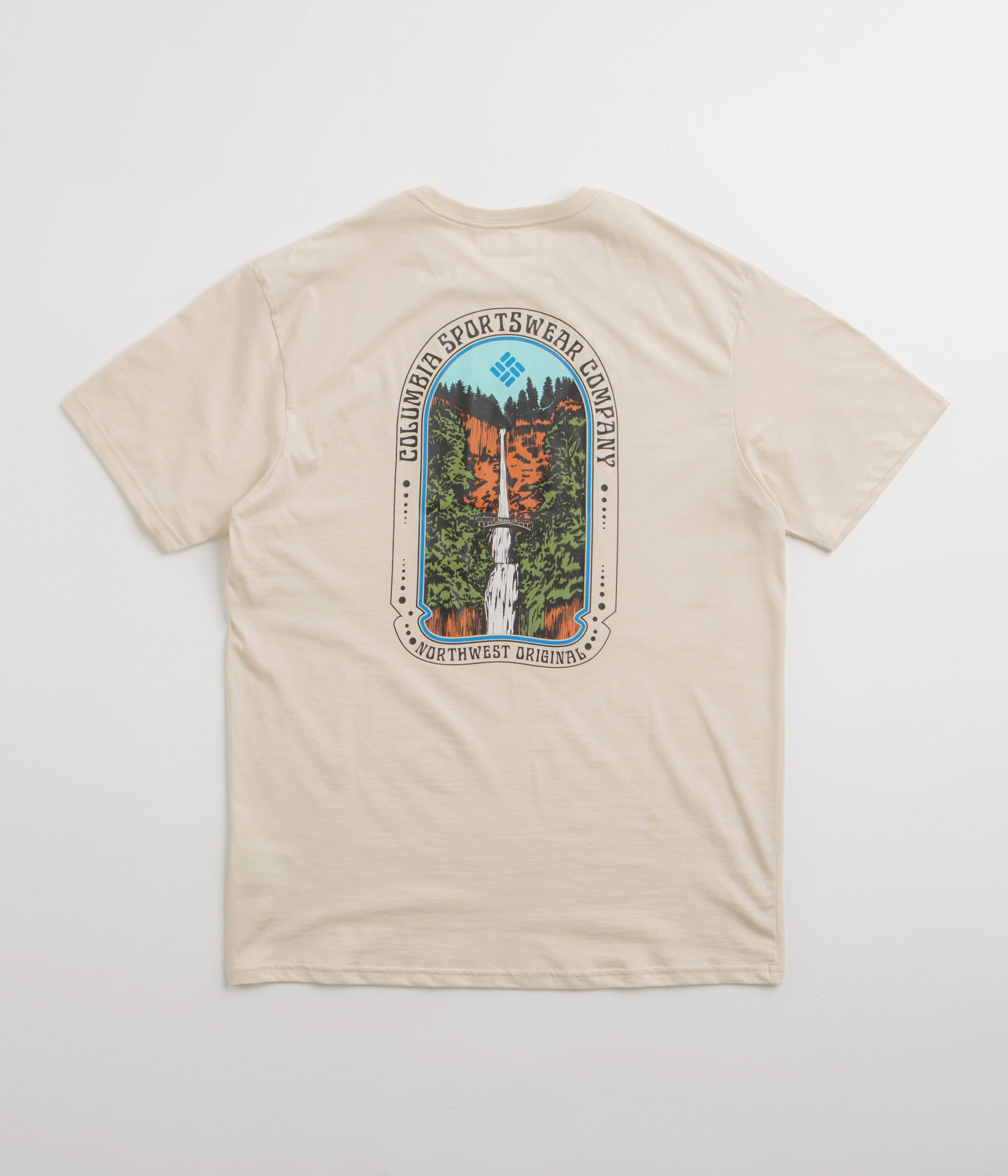 Vintage Look female clothing Columbia Cavalry Trail T-Shirt - Chalk