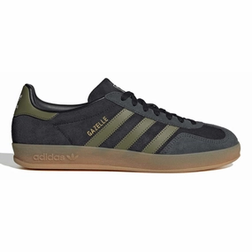 Adidas Men's Gazelle Indoor Black/Focus Olive/Carbon Daily Focus
