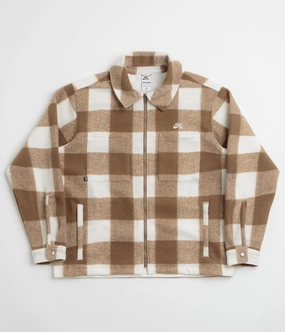 Nike SB STRTDYMRN Shirt Jacket - Sail / Mosswood Brown / White Promote