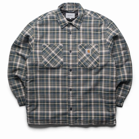 Carhartt WIP Cronyn Check Shirt Jacket - Dark Navy Luggage