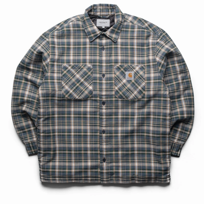 Carhartt WIP Cronyn Check Shirt Jacket - Dark Navy Luggage