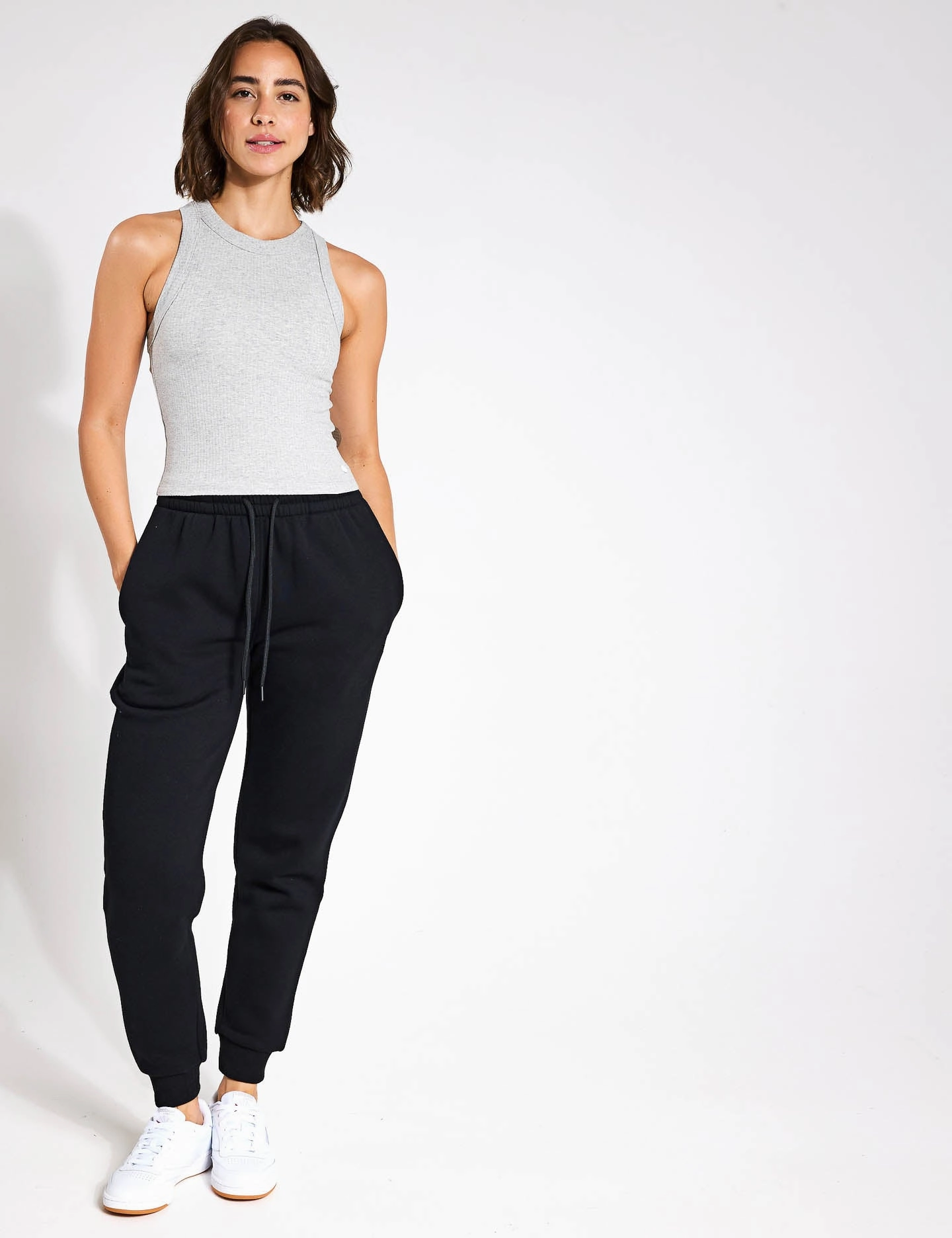 Perforated Ventilation low maintenance cost Harmony Ribbed Tank - Grey Marl