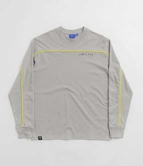 Striped Helas Line Long Sleeve T-Shirt - Grey