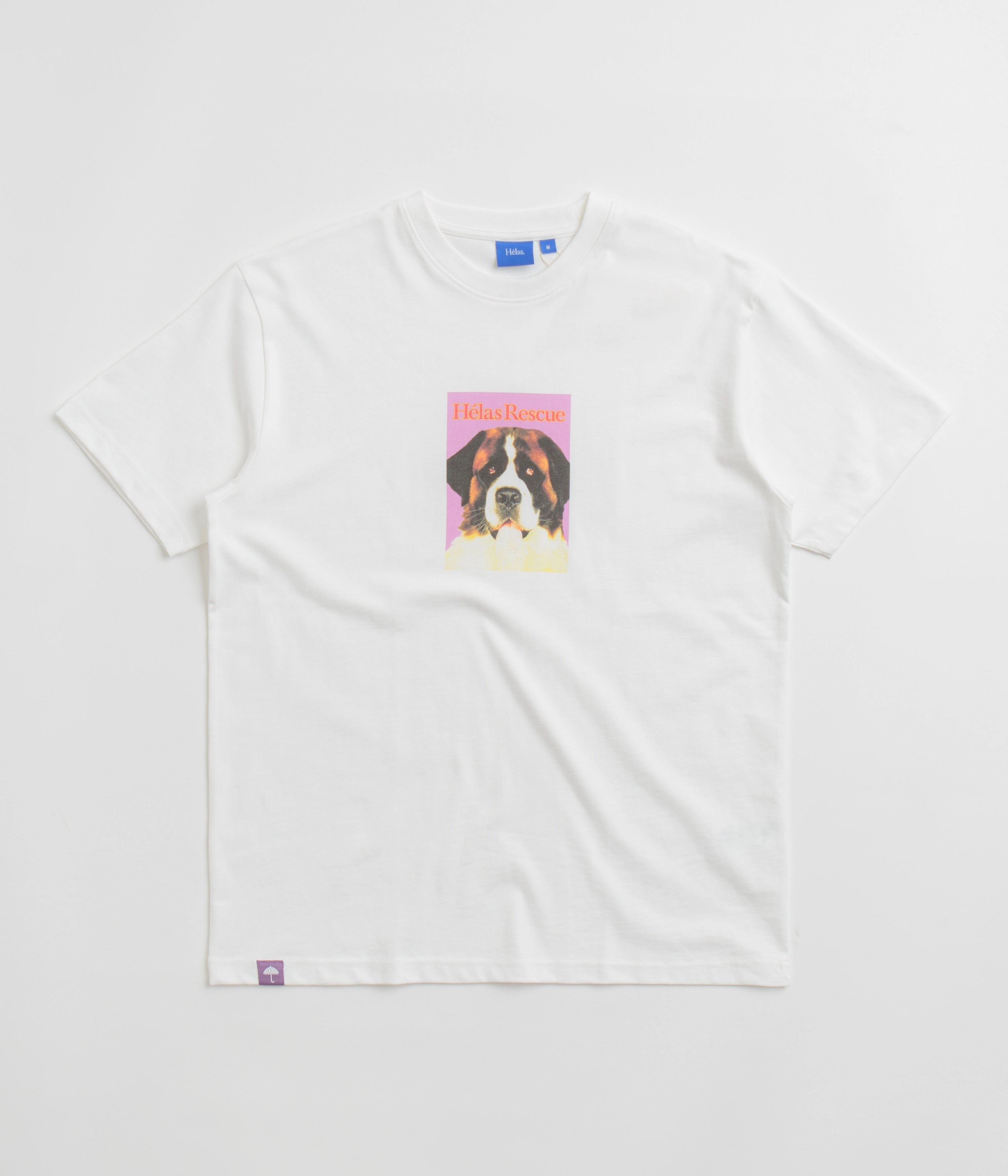 Bright Hue Vintage Look Helas Rescue T-Shirt - White