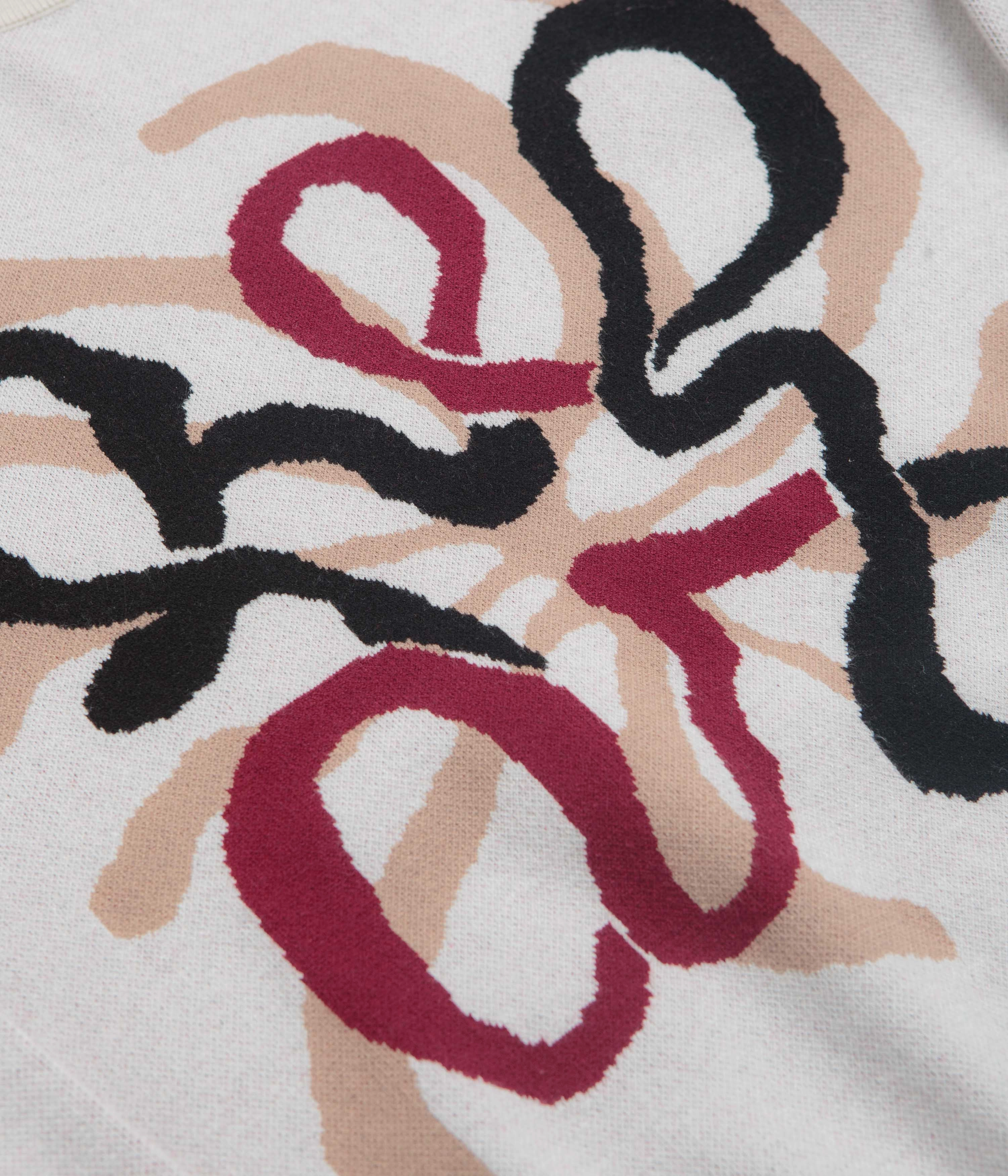 Helas Spirit Knit Crewneck Sweatshirt - Off White Cold Weather Look