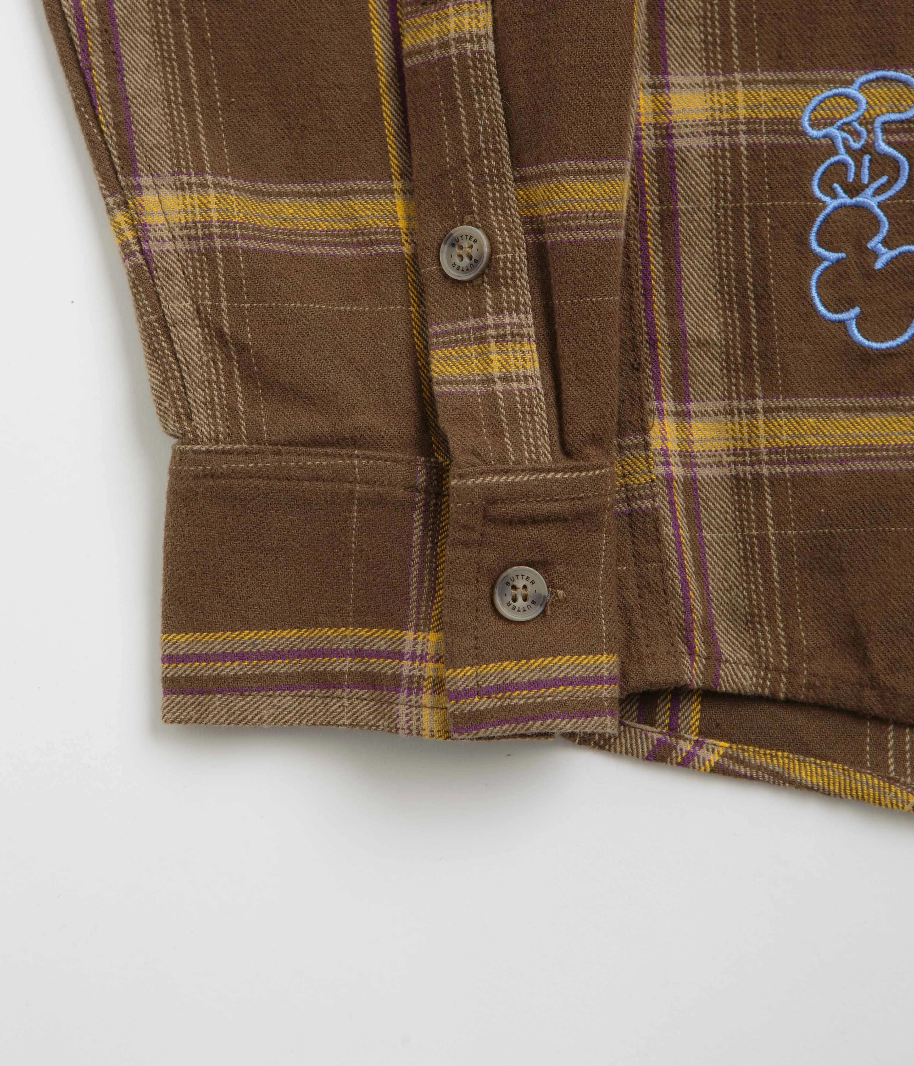 Butter Goods Bugs Flannel Shirt - Chestnut Fashionable Layer