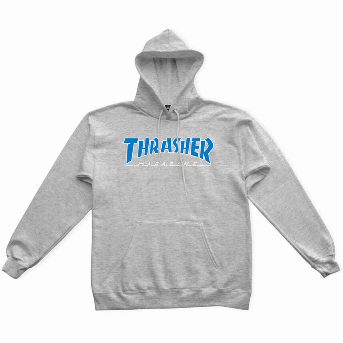 Thrasher - Outlined Hoodie Grey/Blue Trend Feel Quick Comfort