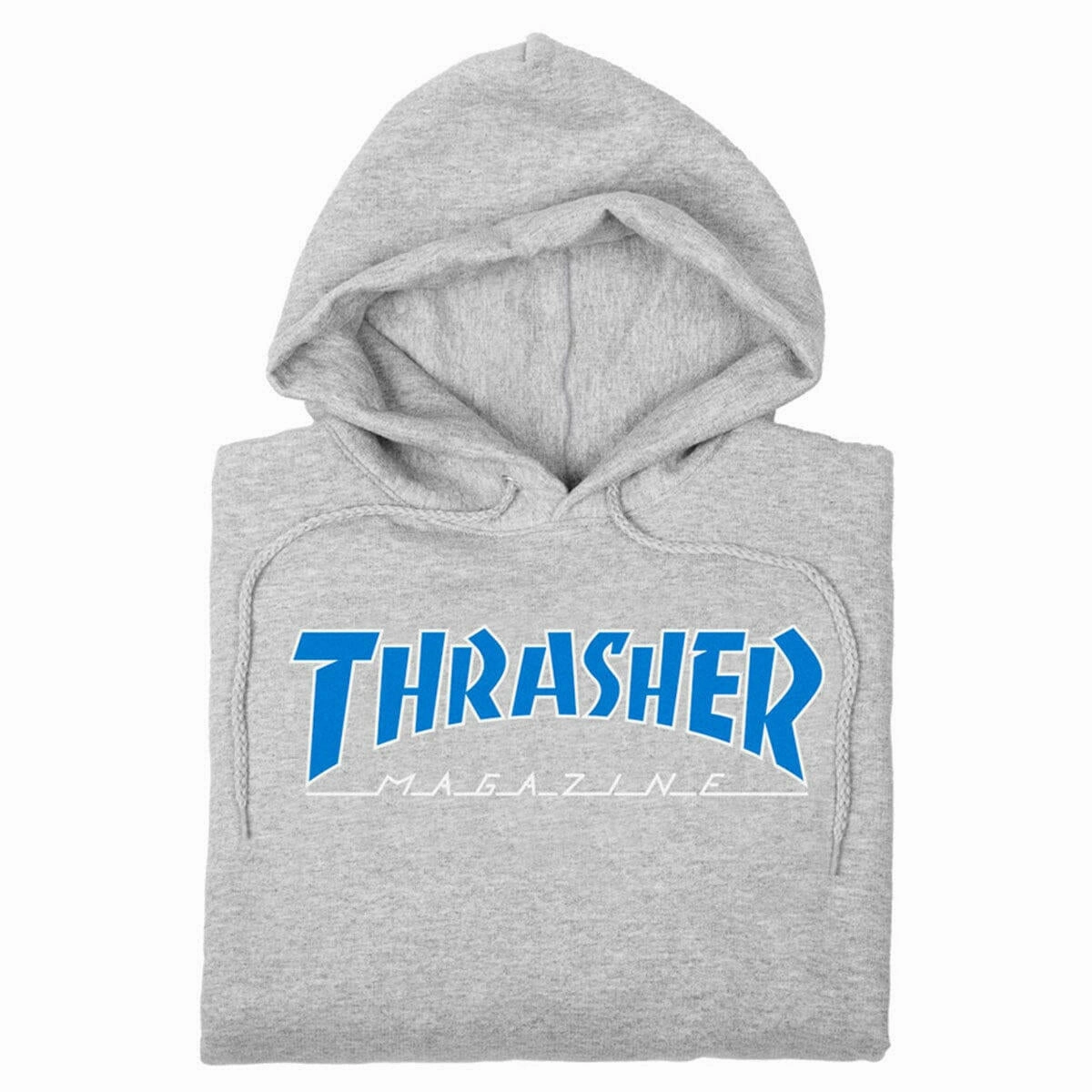 Thrasher - Outlined Hoodie Grey/Blue Sport Day