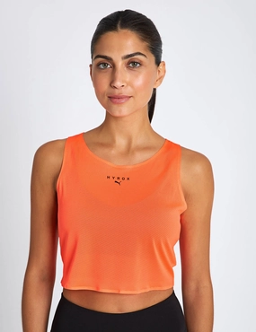 Quick Access Pockets Puma x Hyrox Ultraspun Crop Tank - Glowing Red