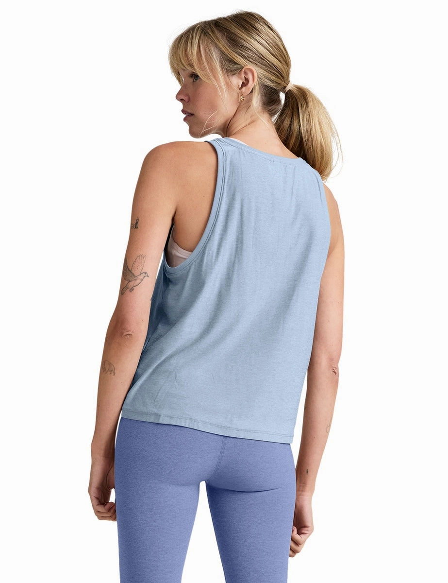 Featherweight Rebalance Tank - Blue Zen Heather fuel efficient Seamless Design