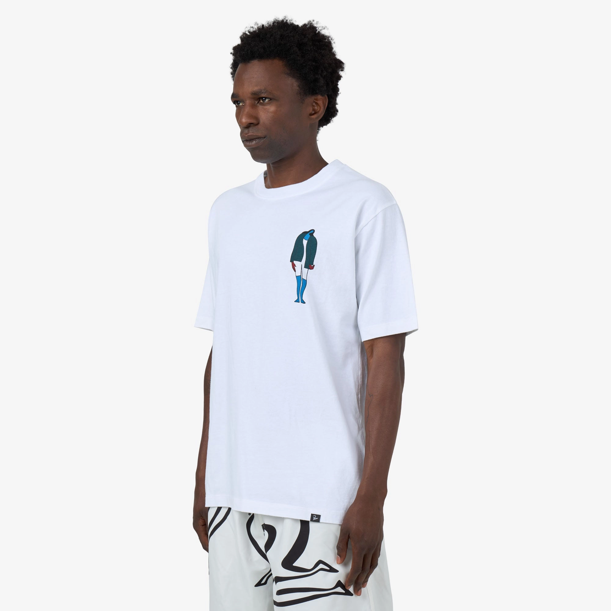 by Parra The Broken Door T-Shirt White Below knee
