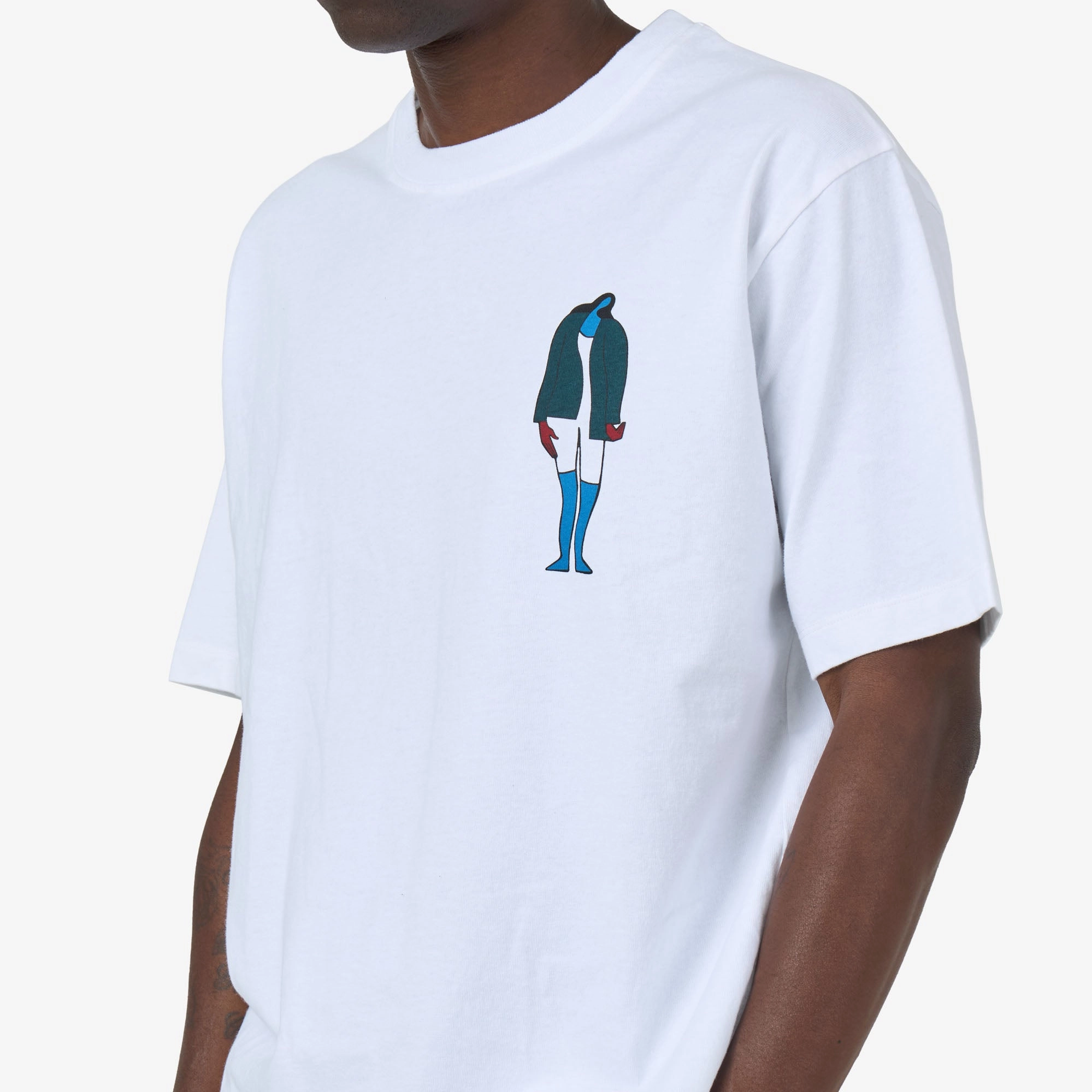 Stylish Waist Anti-static by Parra The Broken Door T-Shirt White