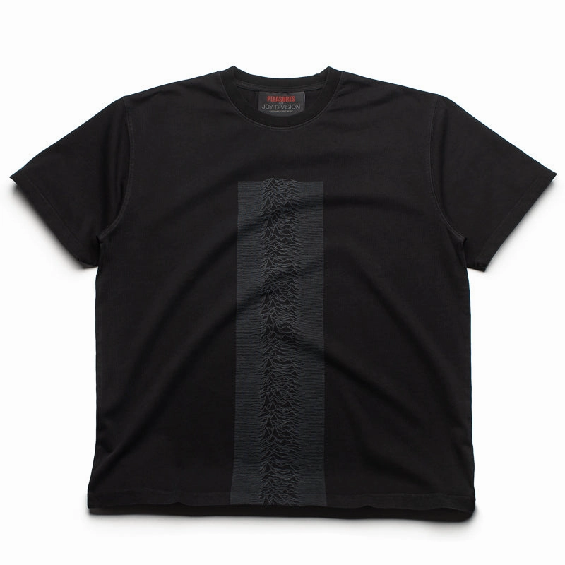 Pleasures Waves Tee - Black Moisture Wicking Fabric