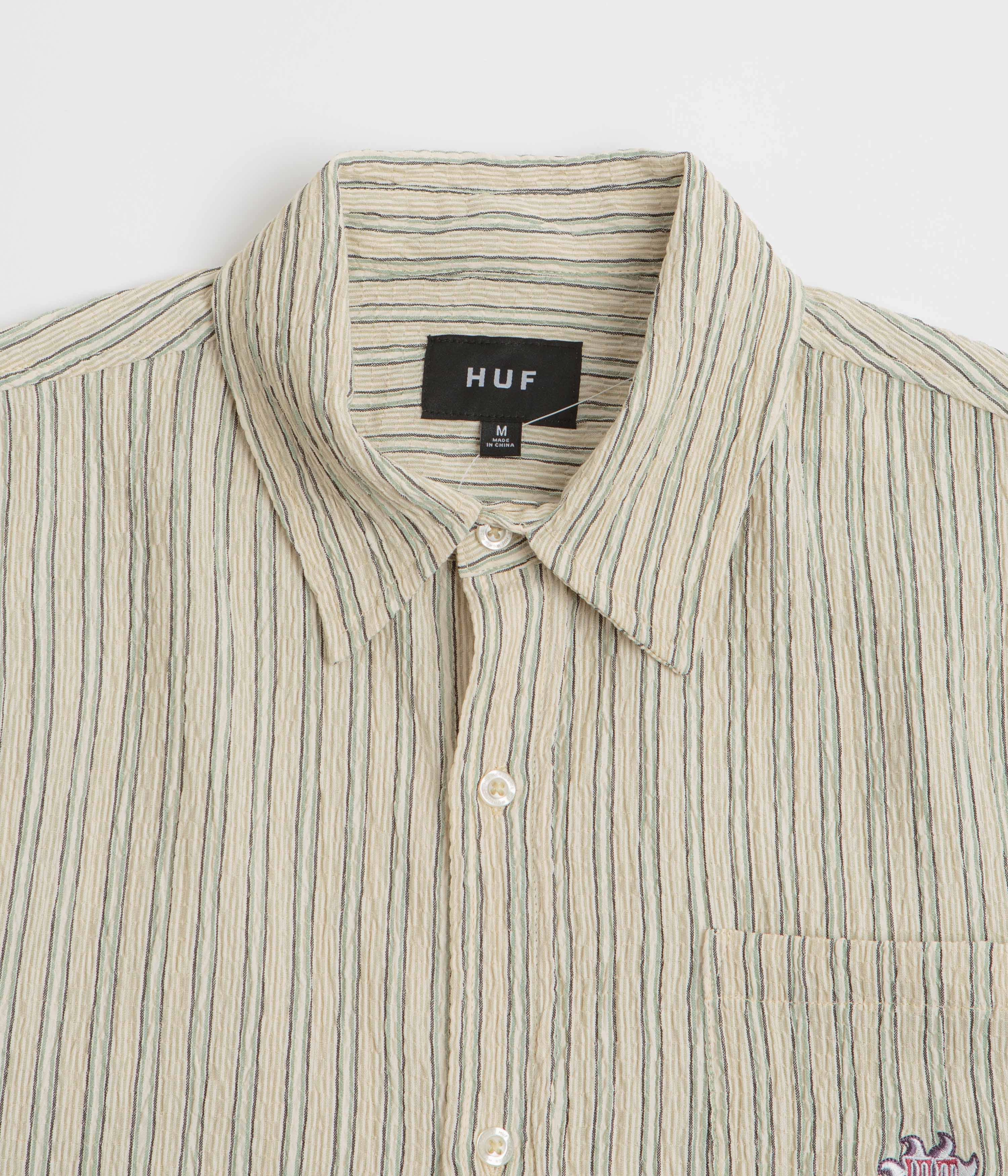 Smart Appearance HUF Apollo Striped Short Sleeve Shirt - Natural
