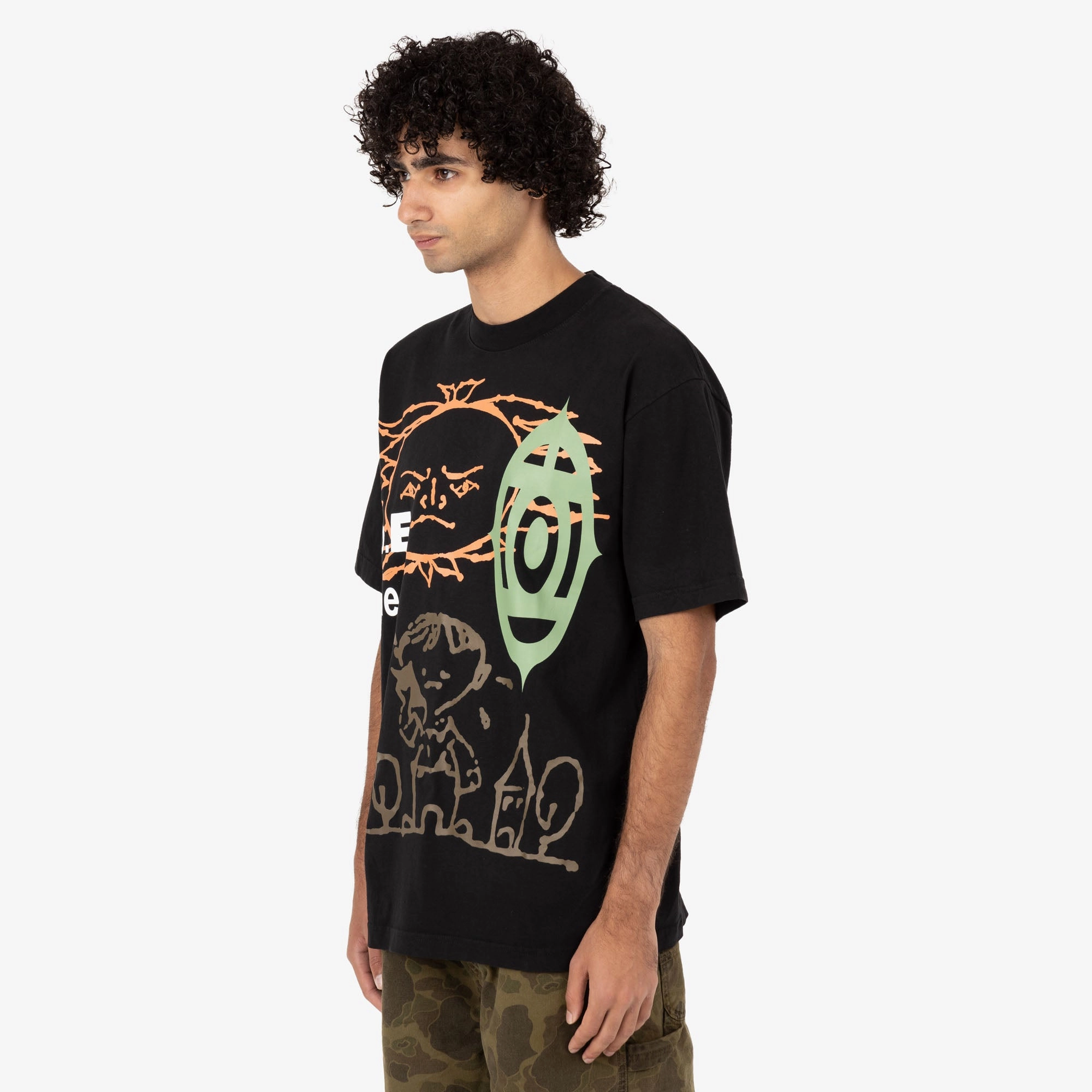 b.Eautiful b.E heat T-shirt / Black simple details mountain vacation