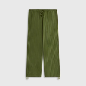 All Occasion Kith Women Kavi II Plisse Drawstring Pant - Kelp