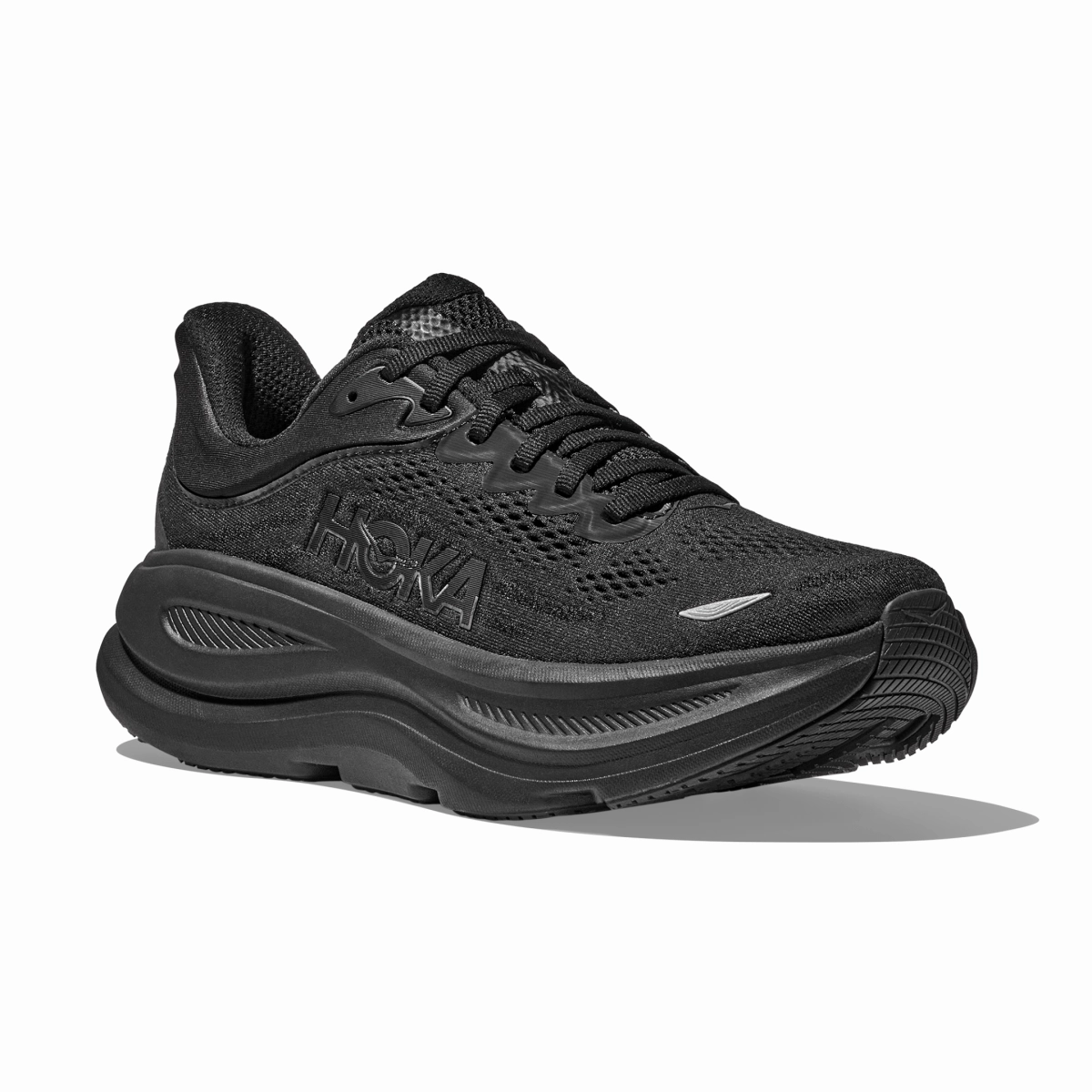 Hoka One One Men's Bondi 9 Black/Black Outfit Boost