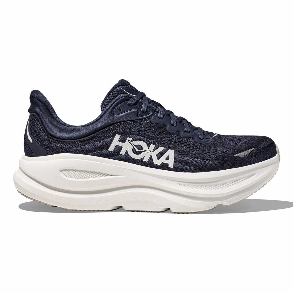 Adjustable Strap Minimalist Edge Hoka One One Men's Bondi 9 Varsity Navy/White