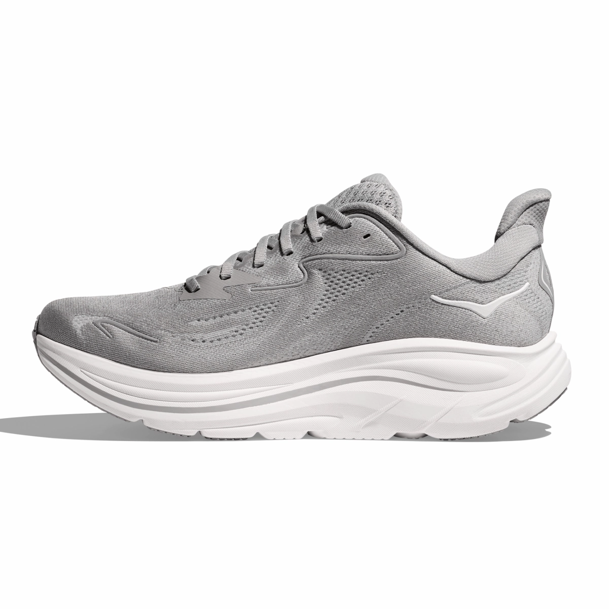 Hoka One One Men's Clifton 10 Stellar Grey/Stardust Stand Long Ultra Breathable Upper