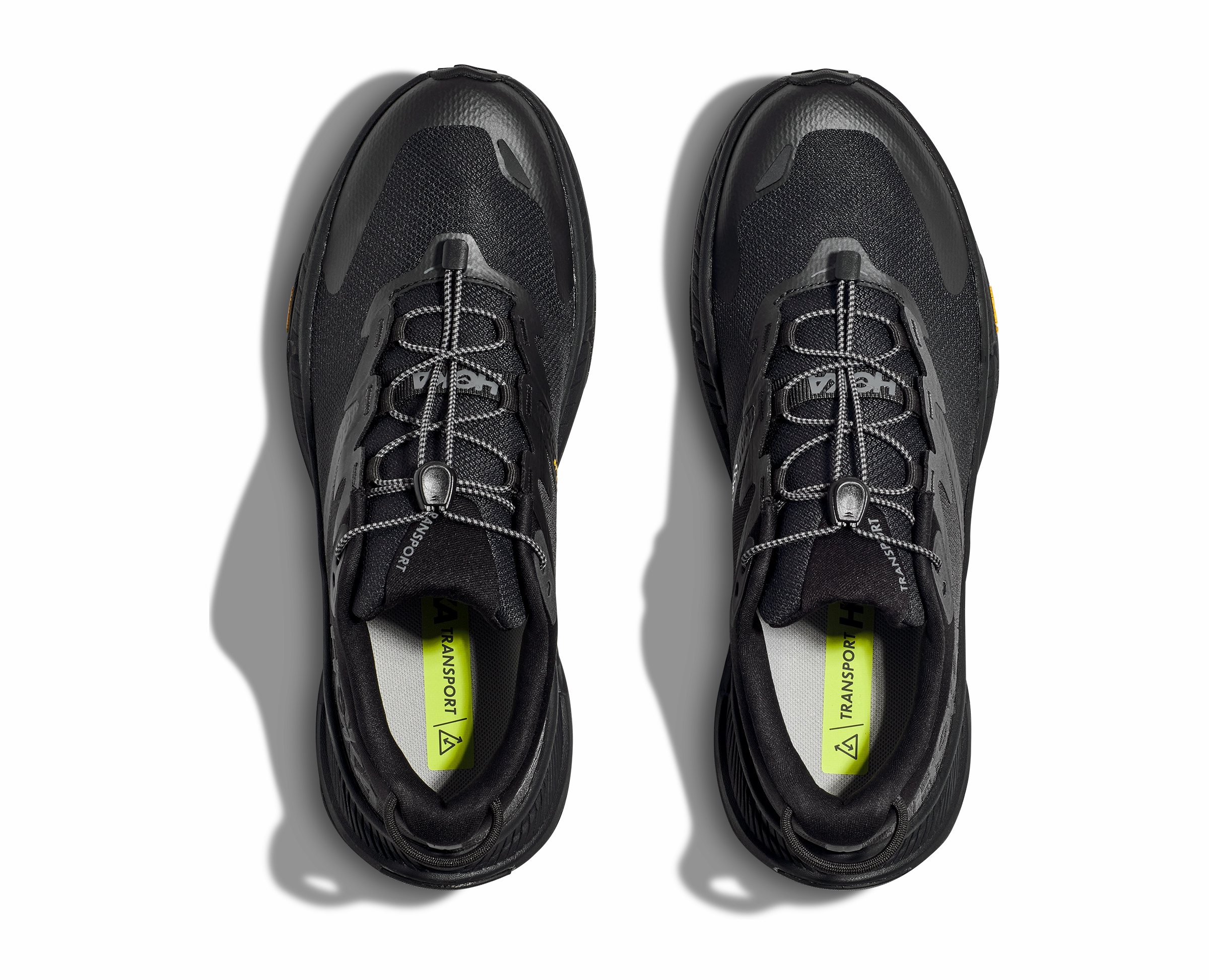 Luxury - grade shoe Shock - absorbing - insole HOKA TRANSPORT BLACK MENS