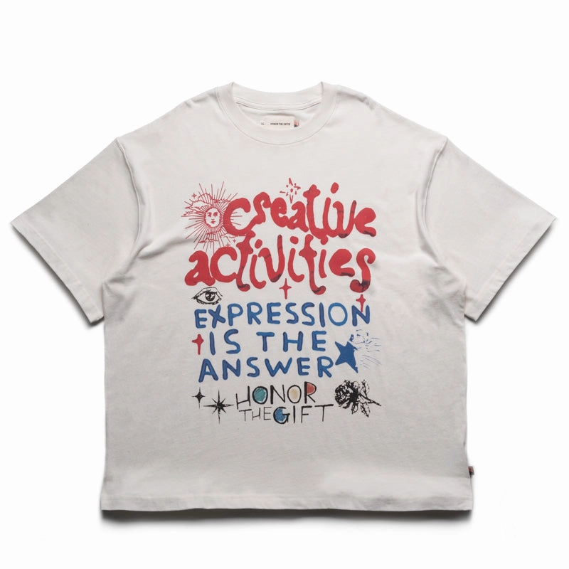 Honor The Gift Creative Activities Tee - Bone Coastal aesthetic