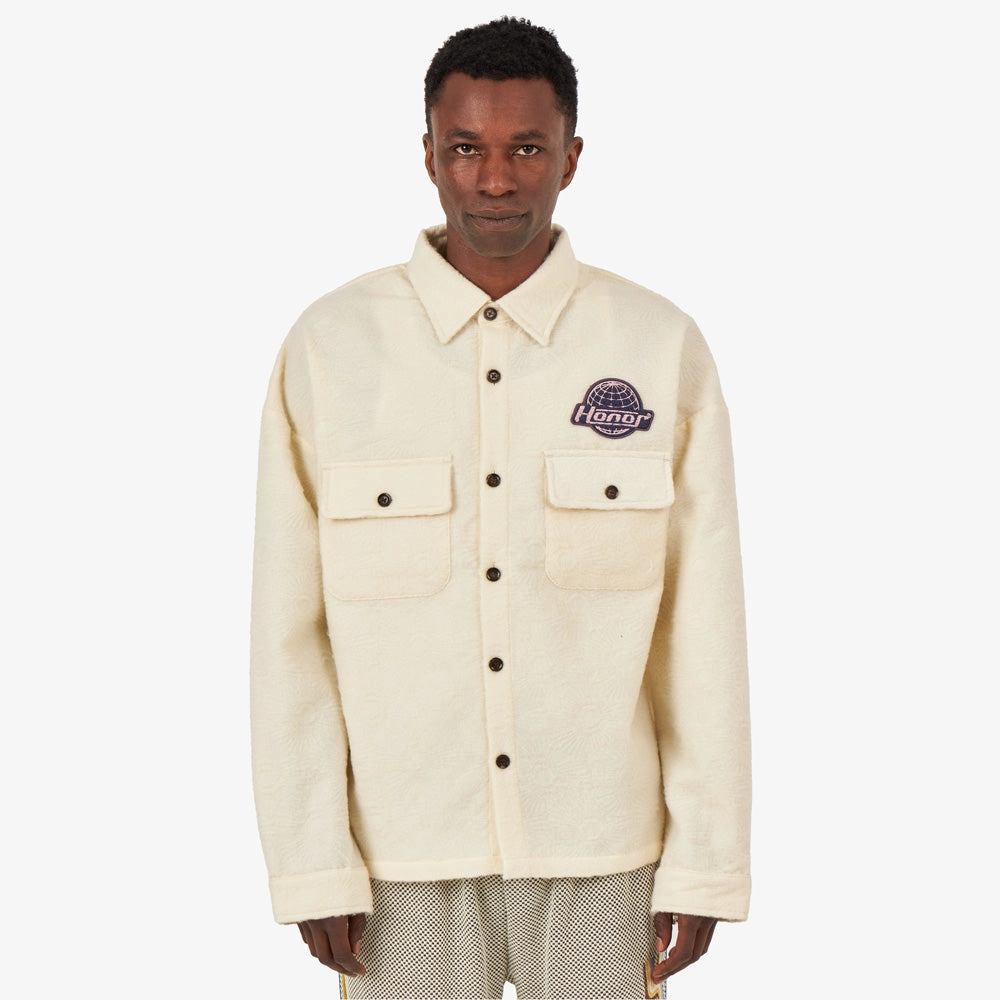 Honor The Gift Floral Cover Shirt / Cream hockey event