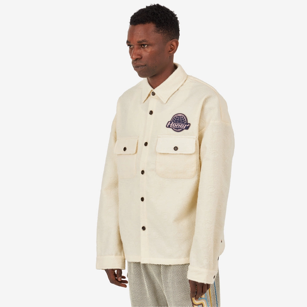 Honor The Gift Floral Cover Shirt / Cream Loungewear