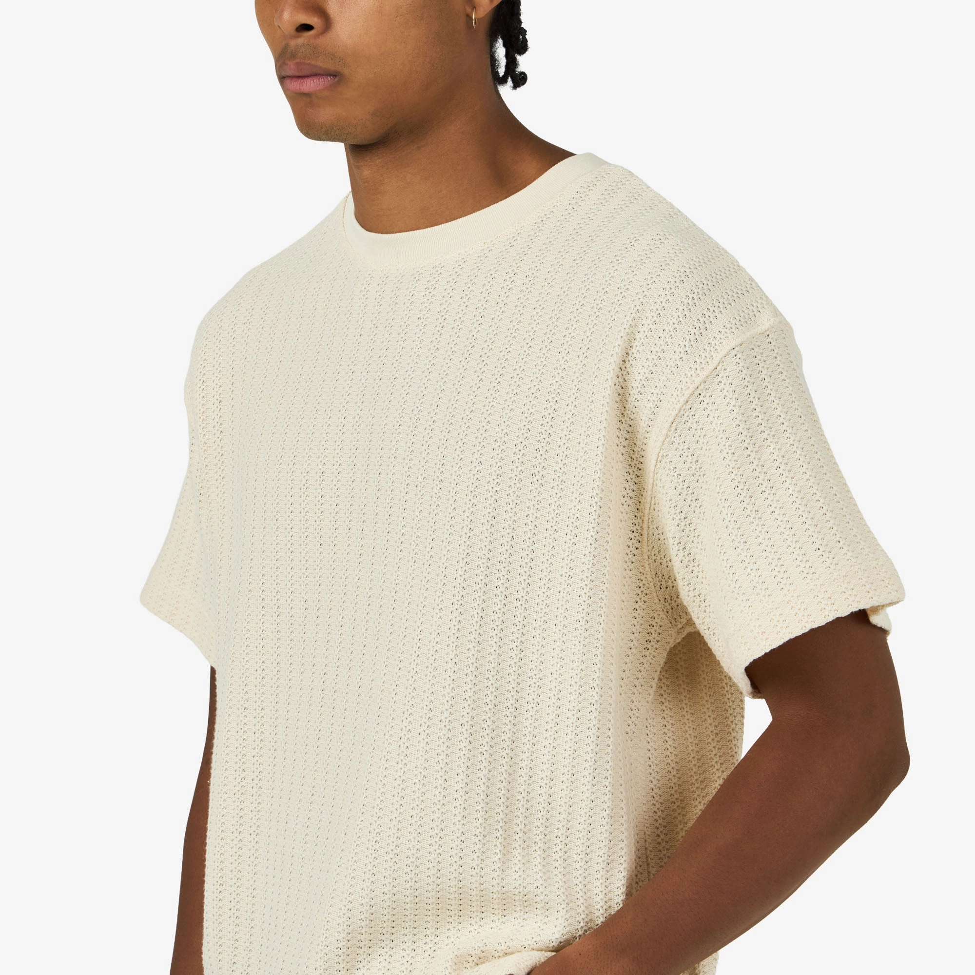 Yoga wear Honor The Gift Knit Standard T-Shirt Bone