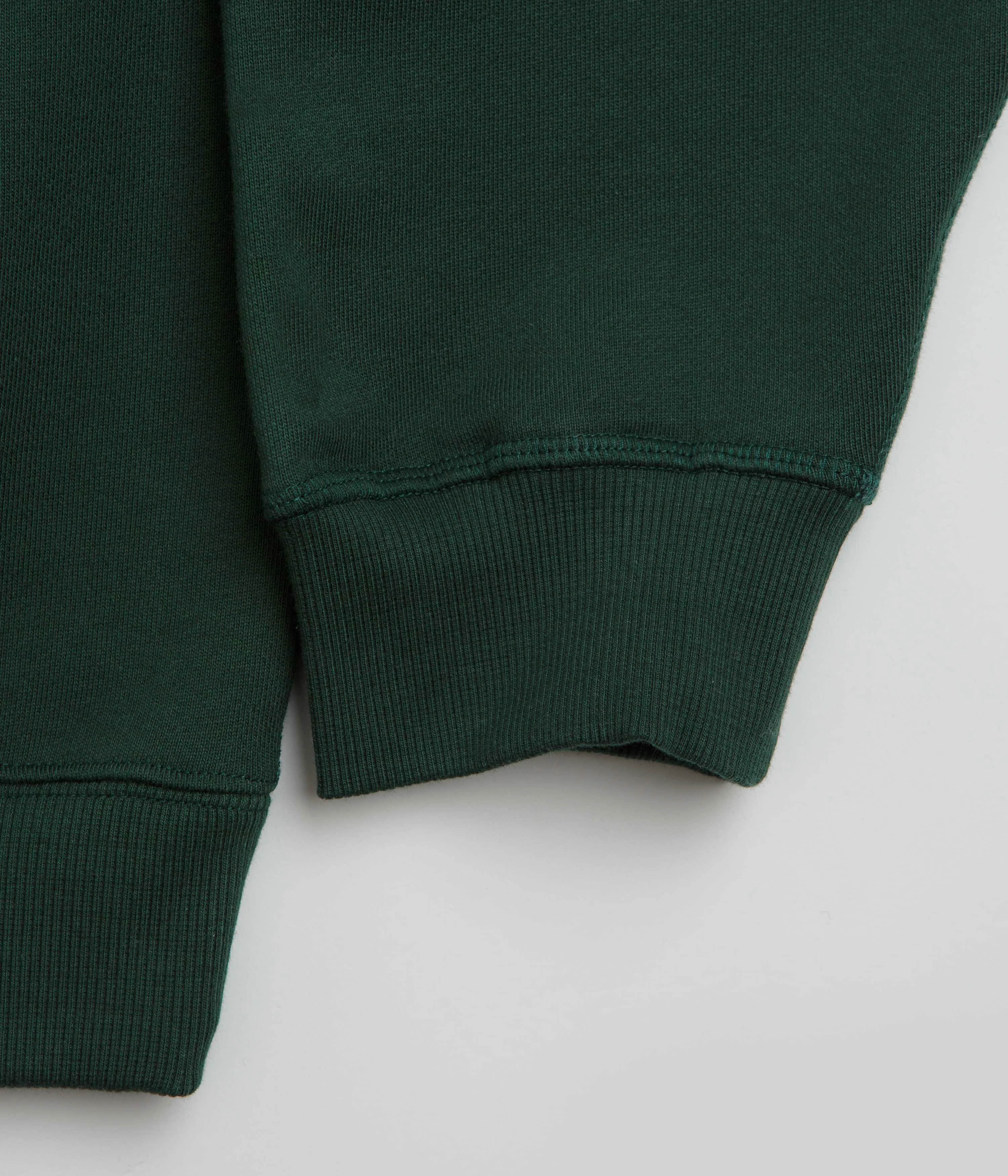 Polar Frank Crewneck Sweatshirt - Dark Green Cotton Blend Soft Layers