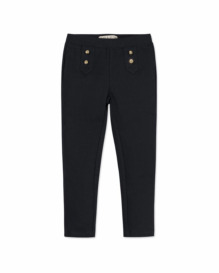 Hope & Henry Button Placket Ponte Pant Essential Fit