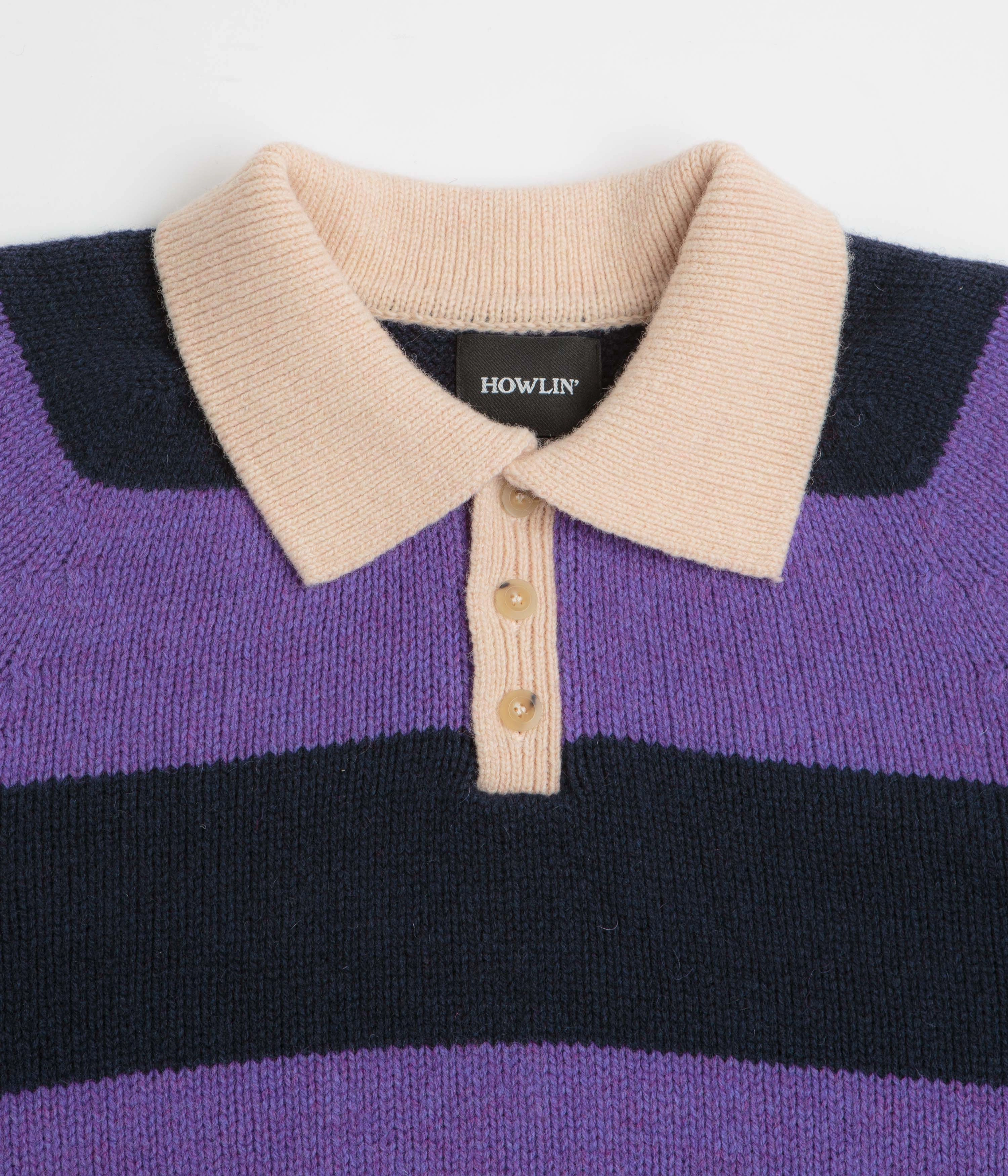 Howlin' Absolute Polo Knit Sweatshirt - Violet Dreams Versatile Outfit