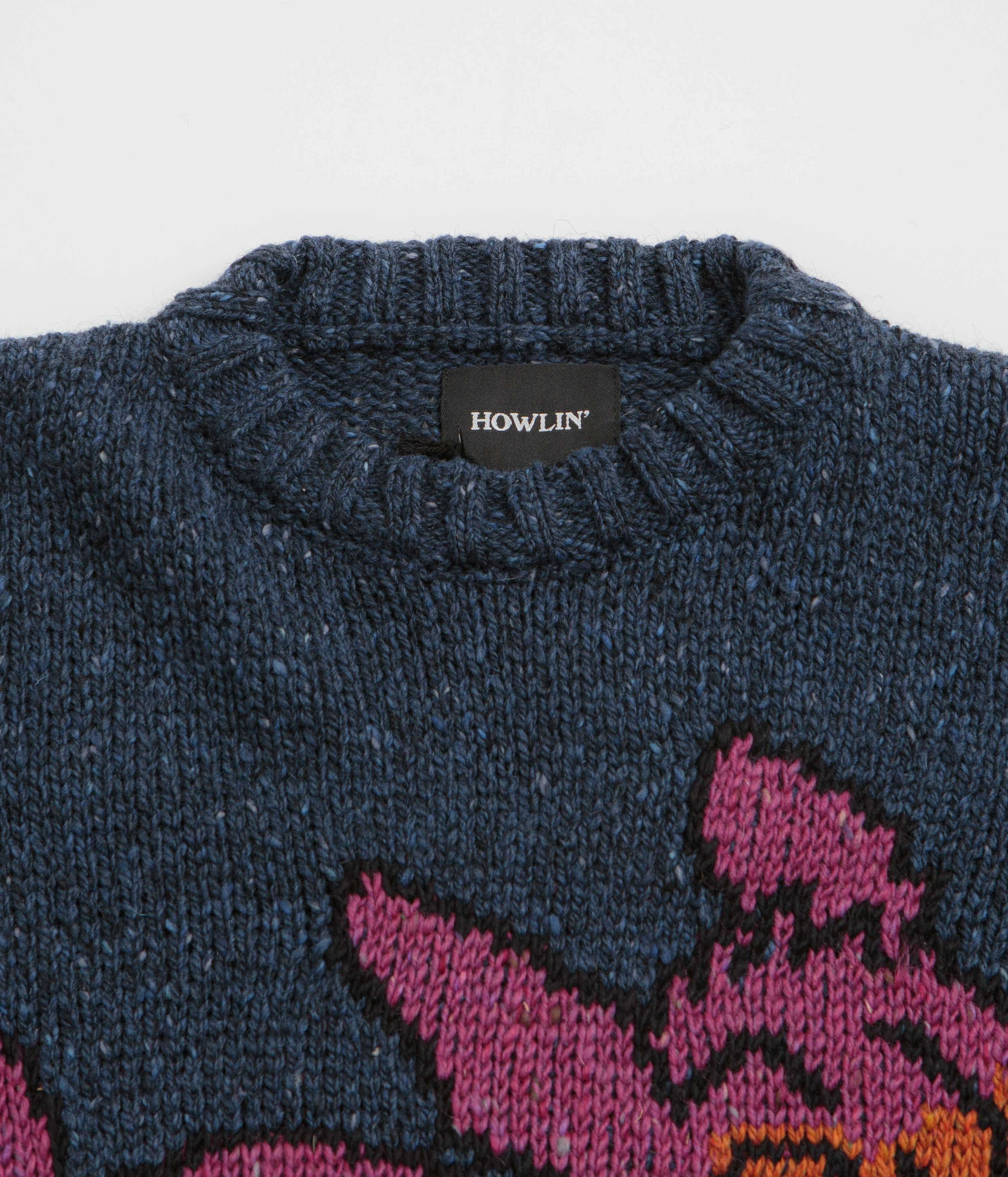 Howlin' Cosmic Deer Sweatshirt - Blue men