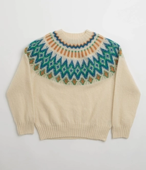 Howlin' Womens Disco Circus Sweatshirt - Ecru suitable for workouts