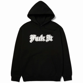 Anti Pilling Treatment Warm Outfit Huf - Ives Hoodie Black