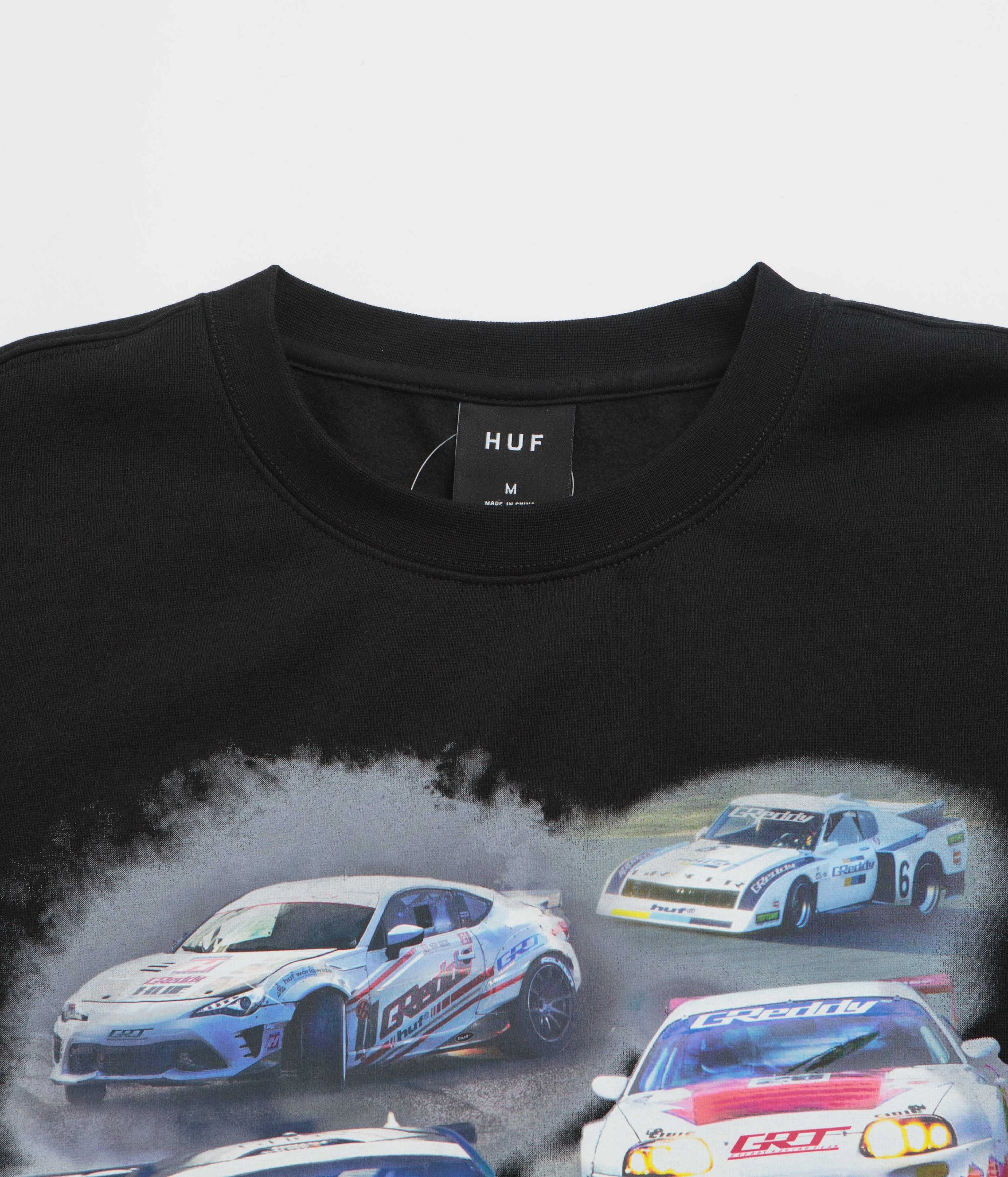 Everyday Essentials HUF Greddy Showcase Crewneck Sweatshirt - Black