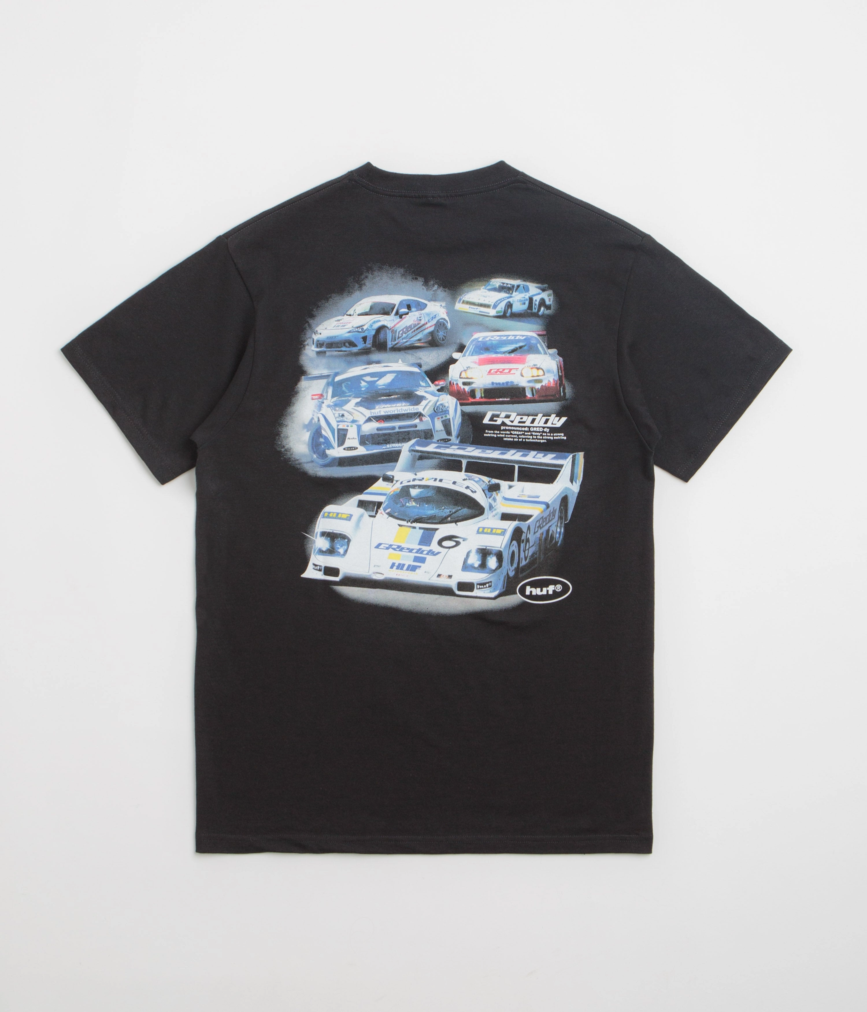 Yoga retreat HUF Greddy Showcase T-Shirt - Black