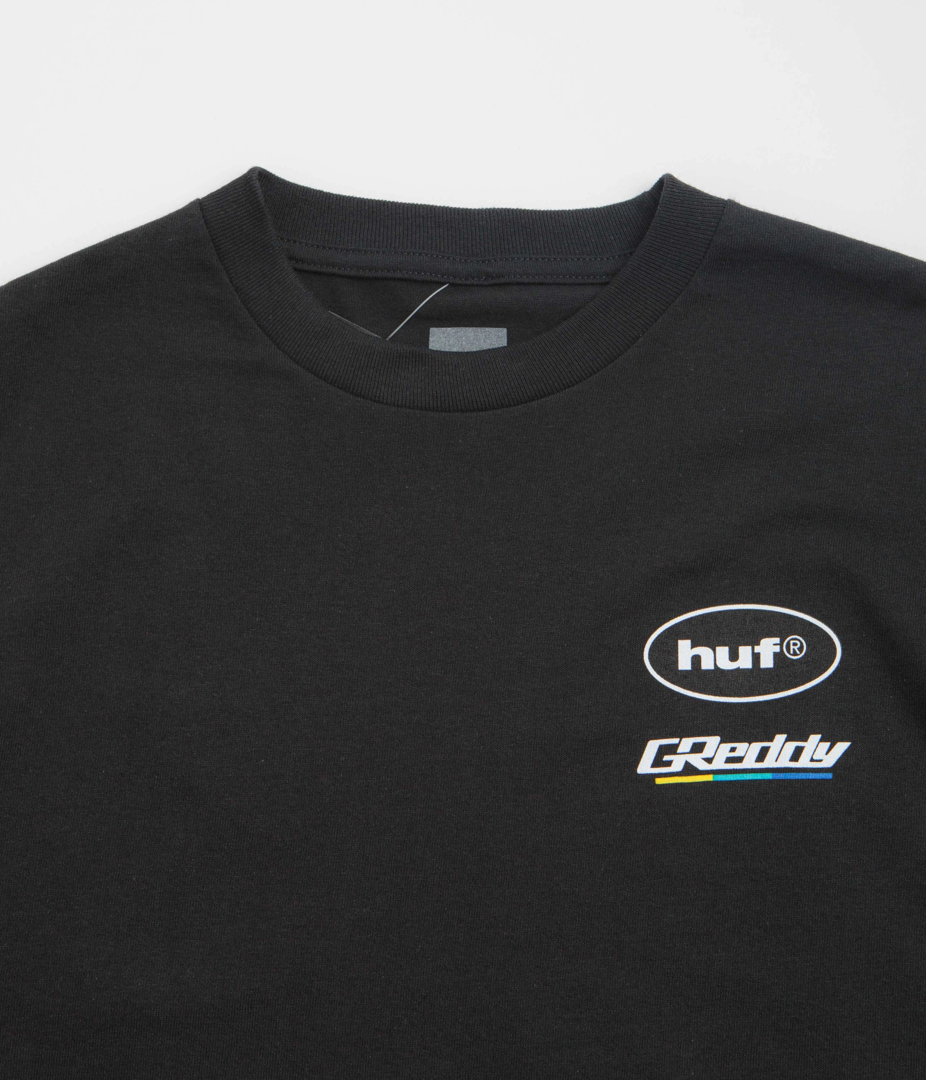 Retro Style aquarium venue HUF Greddy Showcase T-Shirt - Black